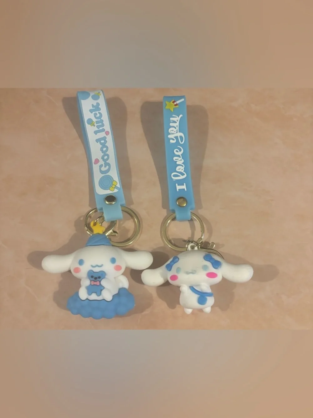$12 ea. Your Pick - Cinnamoroll  Keychain - I Love You / Good Luck